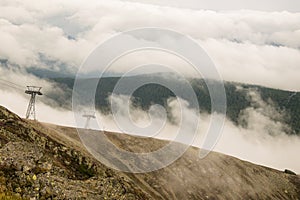 SnÃâºÃÂ¾ka - View at cloudy mountains photo